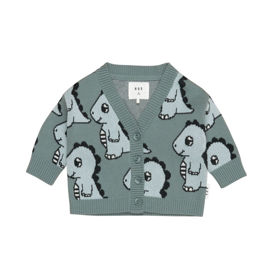 Child [2-14] Huxbaby Knitwear | Huxbaby Dino Boxy Cardi