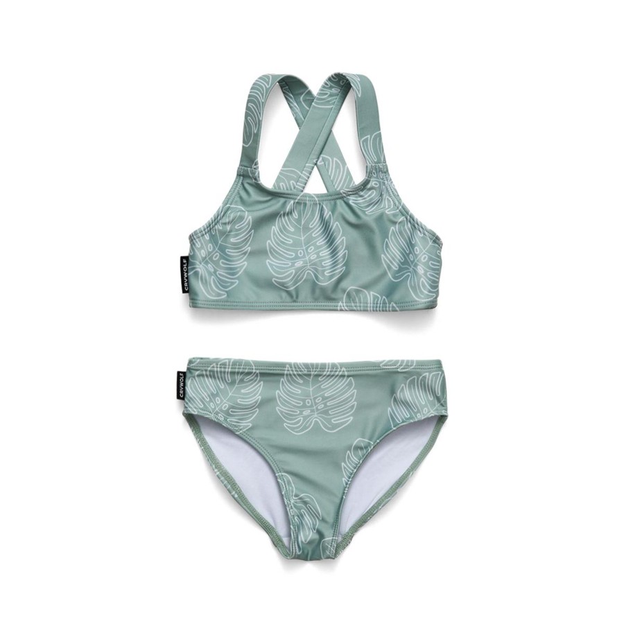 Baby [0-23M] Crywolf Swim | Crywolf Bikini Jade Monstera