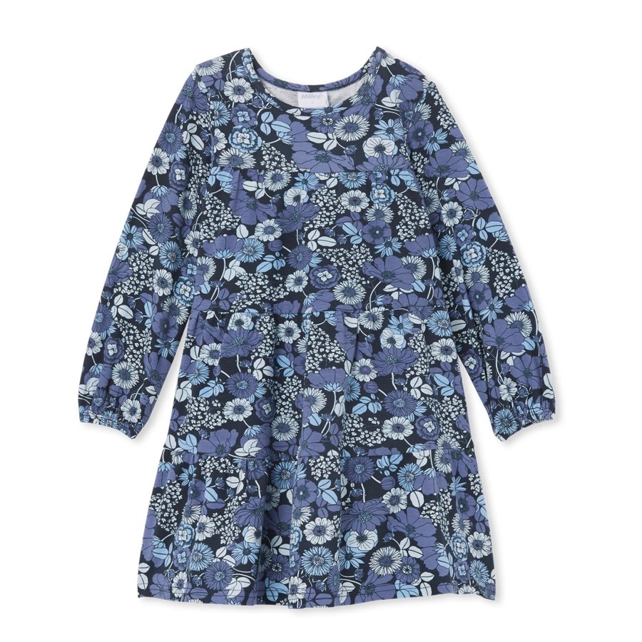 Child [2-14] Milky Dresses | Milky Tiered Dress - Indigo