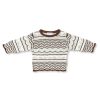 Child [2-14] Grown Knitwear | Grown Crotched Pull Over - Choc Latte