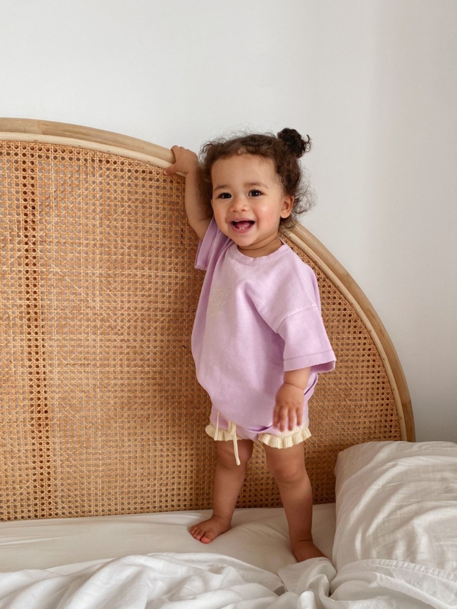 Baby [0-23M] Ziggy Lou Knitwear | Ziggy Lou - Signature Tee | Lilac