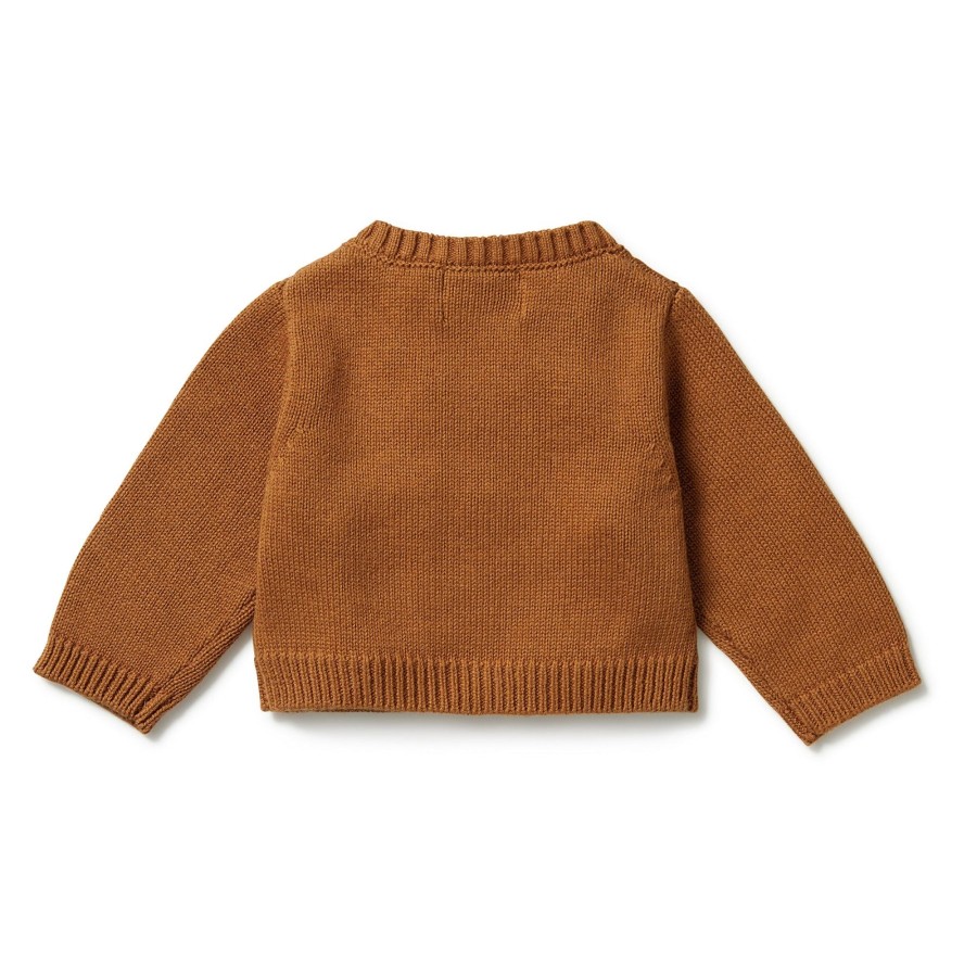 Baby [0-23M] Wilson & Frenchy Outerwear | Wilson And Frenchy Knitted Ruffle Cardigan - Spice