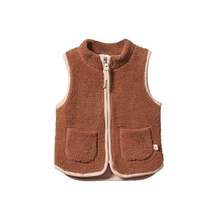 Child [2-14] Nature Baby Outerwear | Nature Baby Flint Vest - Hazelnut