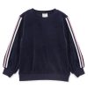 Child [2-14] Milky Jumpers | Milky Velour Detail Sweat - Navy