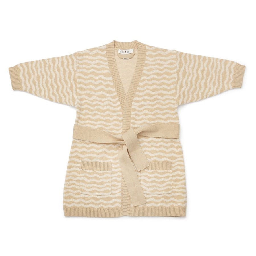 Child [2-14] Grown Knitwear | Grown Organic Knit Robe - River