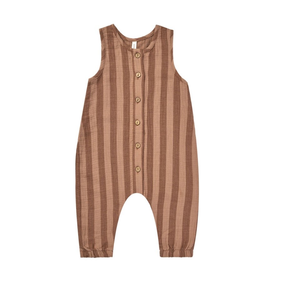 Child [2-14] Quincy Mae Overalls + Playsuits | Quincy Mae Woven Jumpsuit | Retro Stripe