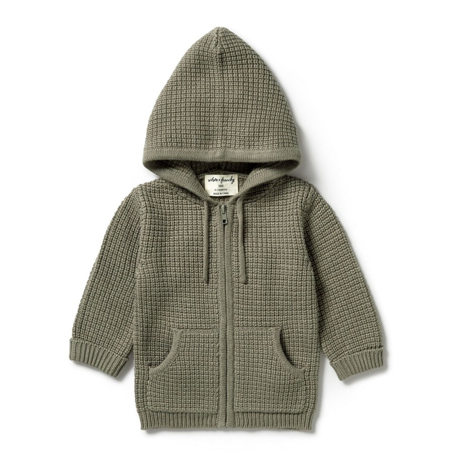 Child [2-14] Wilson & Frenchy Knitwear | Wilson And Frenchy Knitted Zipped Jacket - Dark Ivy