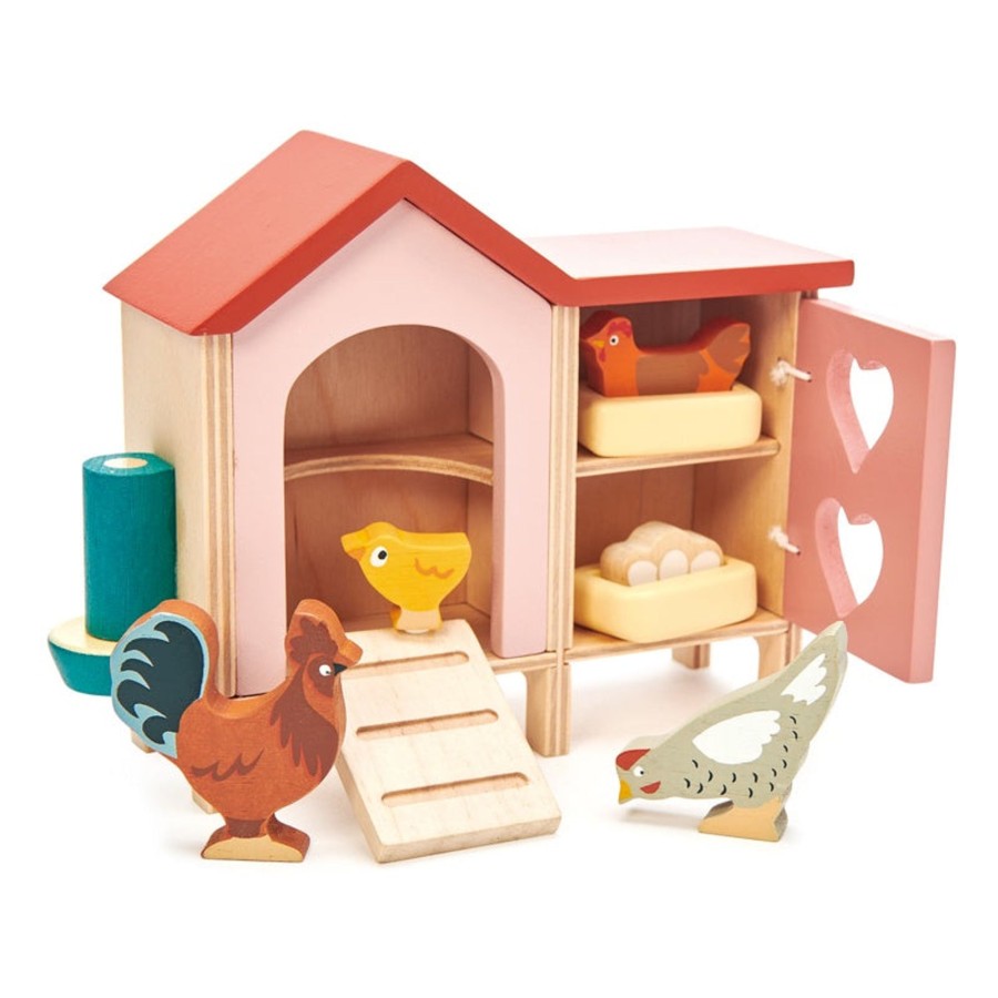 Play + Learn Tenderleaf Doll Houses | Wooden Chicken Coop