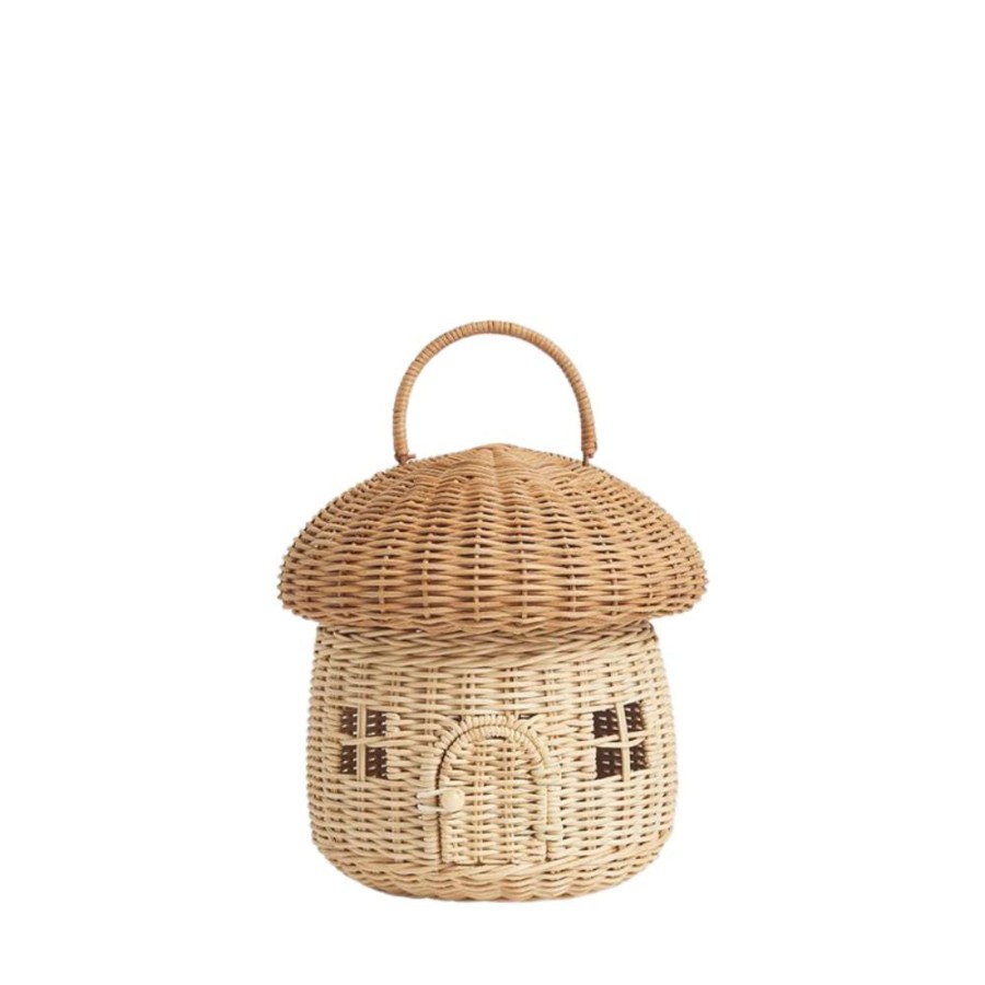 Play + Learn Olli Ella Dolls + Accessories | Olli Ella Mushroom Basket