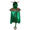 Play + Learn Great Pretenders Dress Ups | Green & Gold Dragon Cape - Size 5-6