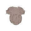 Baby [0-23M] Quincy Mae All In One | Quincy Mae Cosette Romper - Plum Gingham