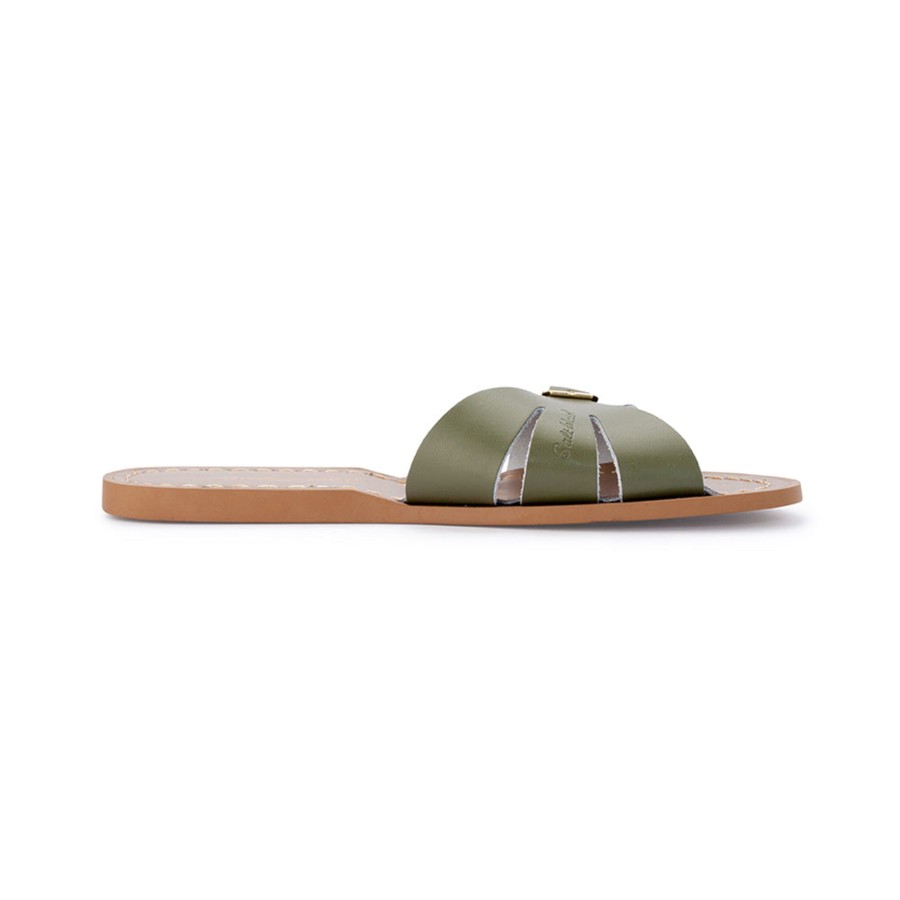 Grown Ups Saltwater Sandals | Saltwater Sandals Adults Classic Slides Olive