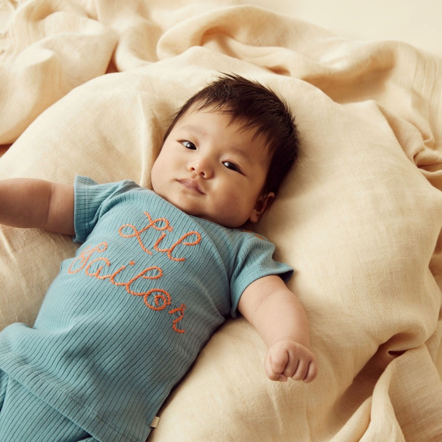 Baby [0-23M] Wilson & Frenchy Tops | Wilson And Frenchy Organic Rib Tee Lil Sailor