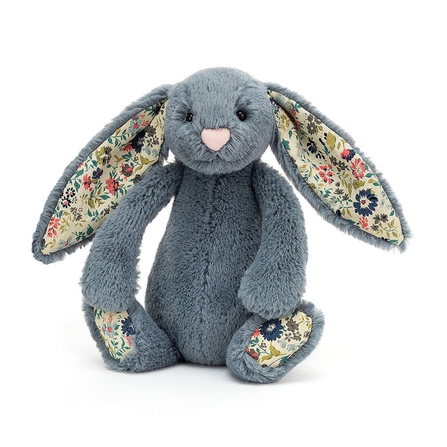 Baby [0-23M] Jellycat Soft Toys | Jellycat Bashful Blossom Bunny Small - Dusky Blue