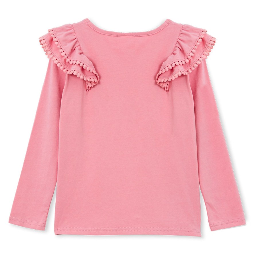 Child [2-14] Milky Tops | Milky Detail Tee - Dusty Pink