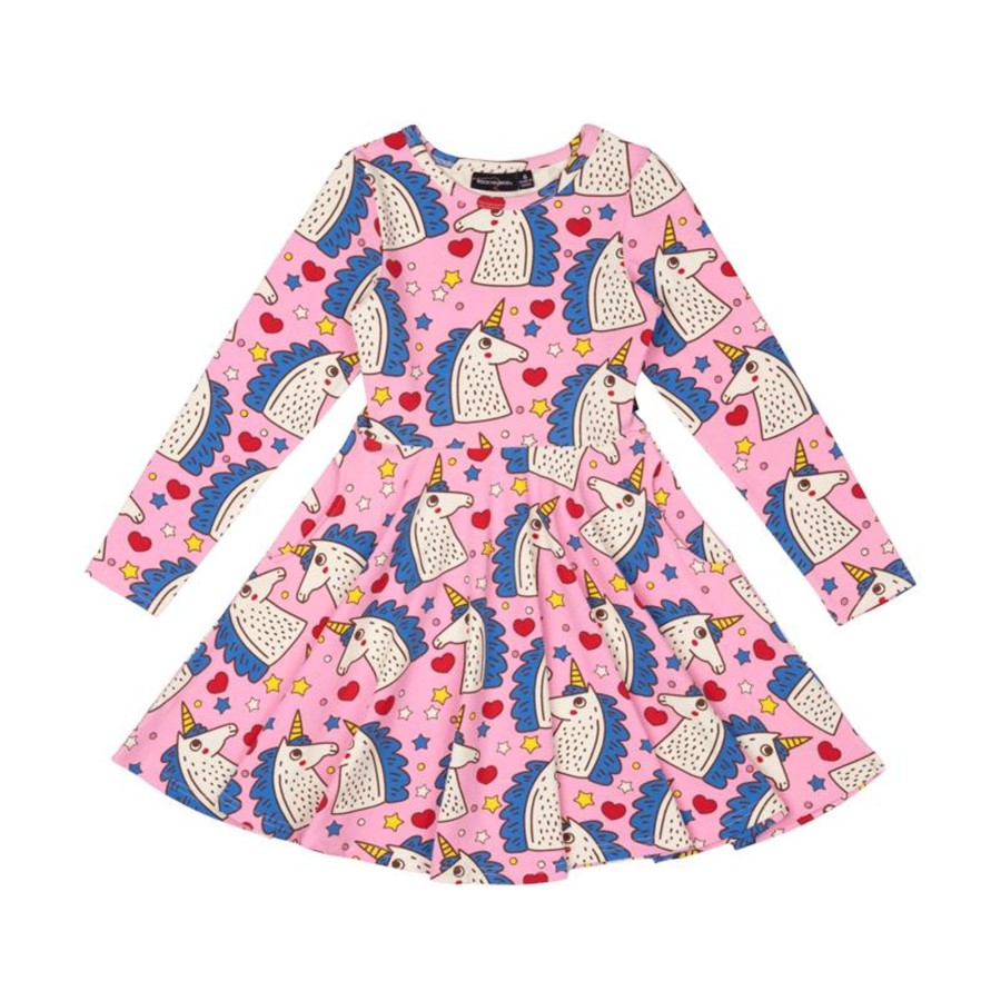 Child [2-14] Rock Your Baby Dresses | Rock Your Baby Unicorn Magic Waisted Dress