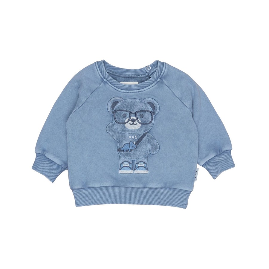 Baby [0-23M] Huxbaby Jumpers | Huxbaby Hello Hux Sweatshirt