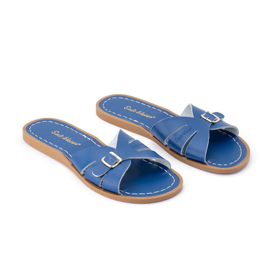 Grown Ups Saltwater Sandals | Saltwater Sandals Adults Classic Slides Cobalt