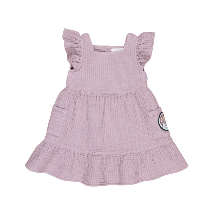 Baby [0-23M] Huxbaby Dresses | Huxbaby Waffle Frill Pinafore Dress