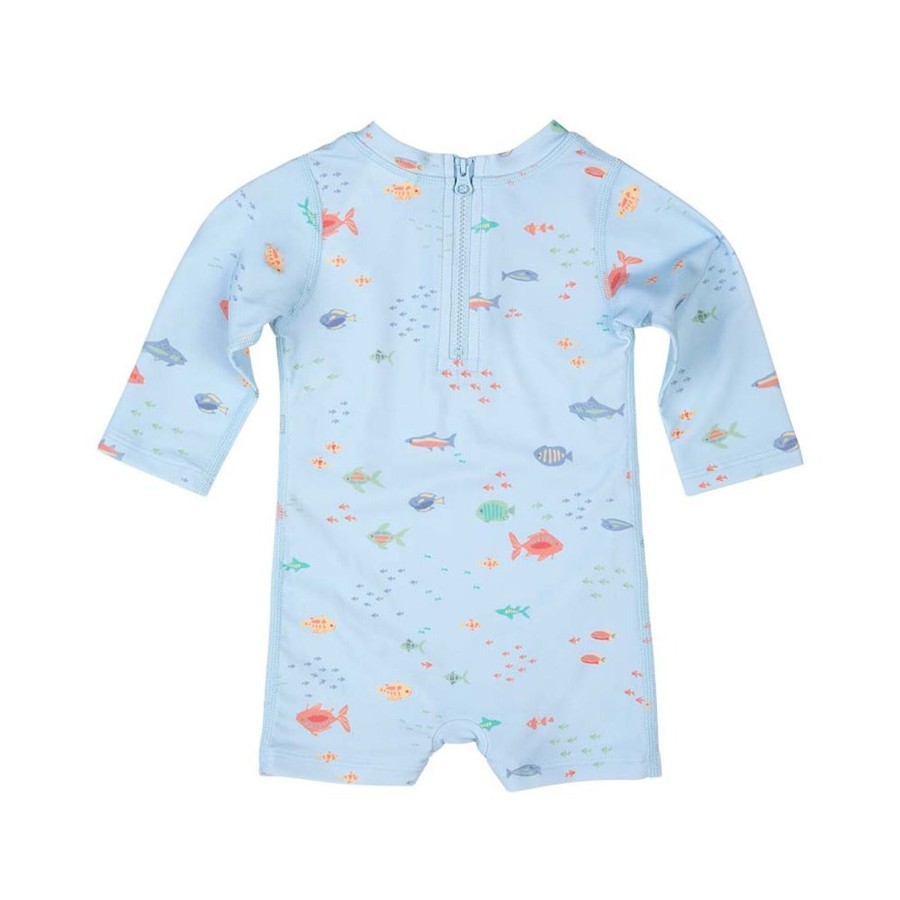 Baby [0-23M] Toshi Swim | Toshi Swim Baby Onesie Long Sleeve - Reef