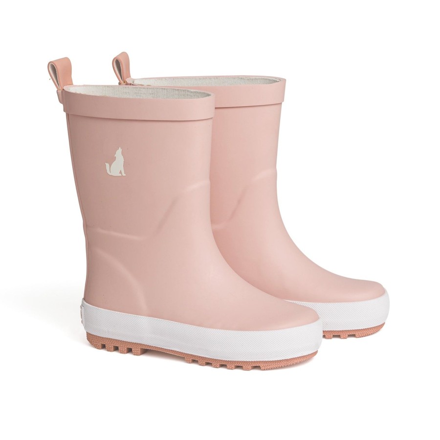 Child [2-14] Crywolf Rainwear | Crywolf Rain Boots - Dusty Pink