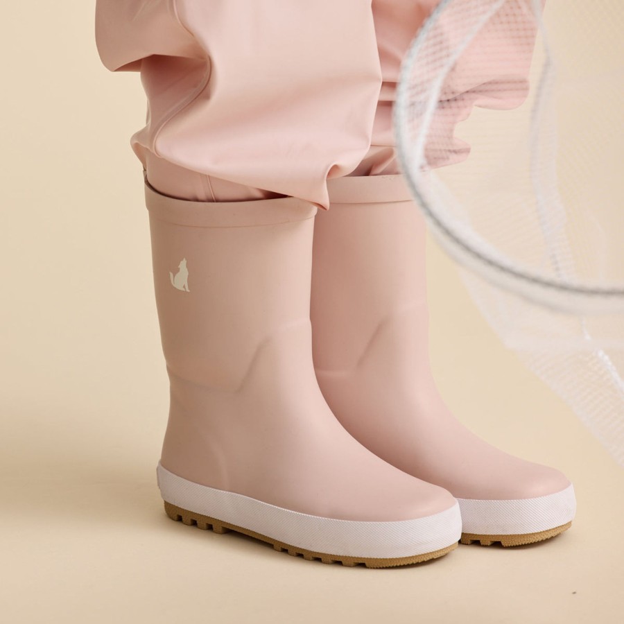 Child [2-14] Crywolf Rainwear | Crywolf Rain Boots - Dusty Pink