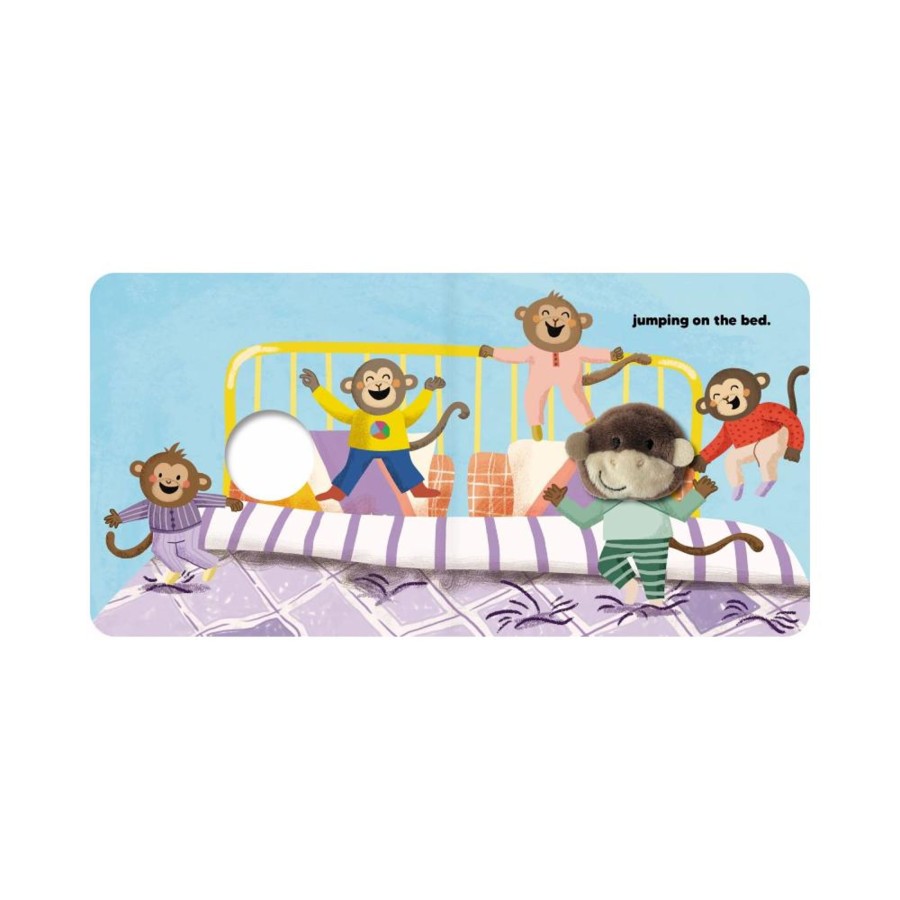 Play + Learn Lake Press Books | Finger Puppet Book - Five Cheeky Monkeys