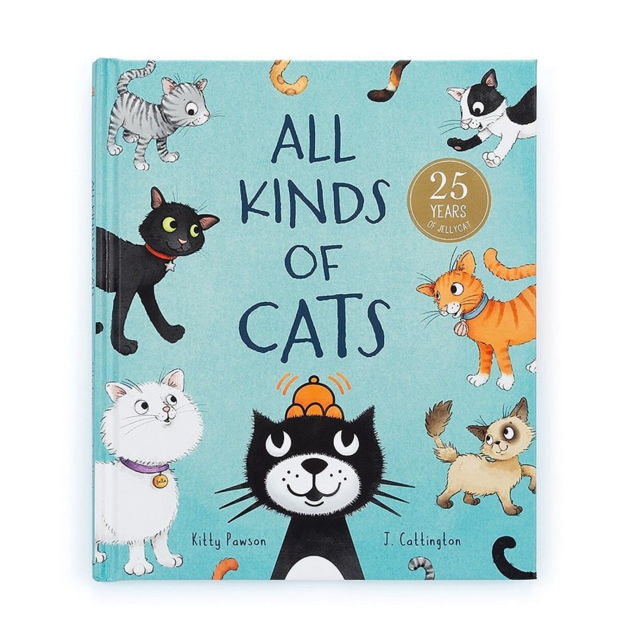 Baby [0-23M] Jellycat Books + Flash Cards | Jellycat All Kinds Of Cats Book