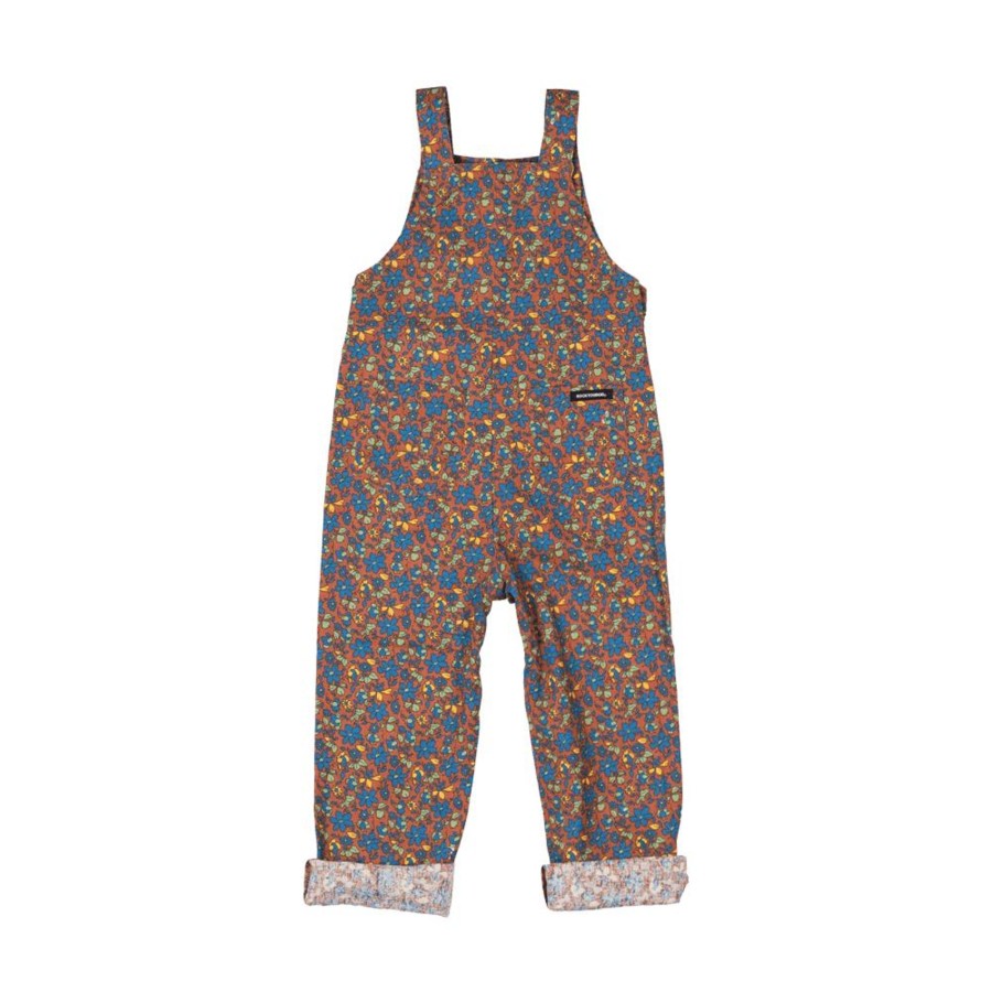 Child [2-14] Rock Your Baby Overalls + Playsuits | Rock Your Baby Brown Floral Jumpsuit