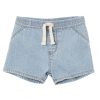 Baby [0-23M] Milky Bottoms | Milky Light Wash Denim Baby Short - Light Wash Denim