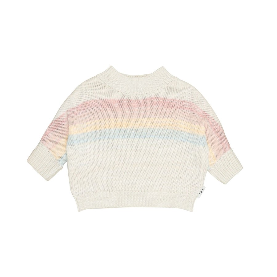 Child [2-14] Huxbaby Knitwear | Huxbaby Rainbow Stripe Knit Jumper