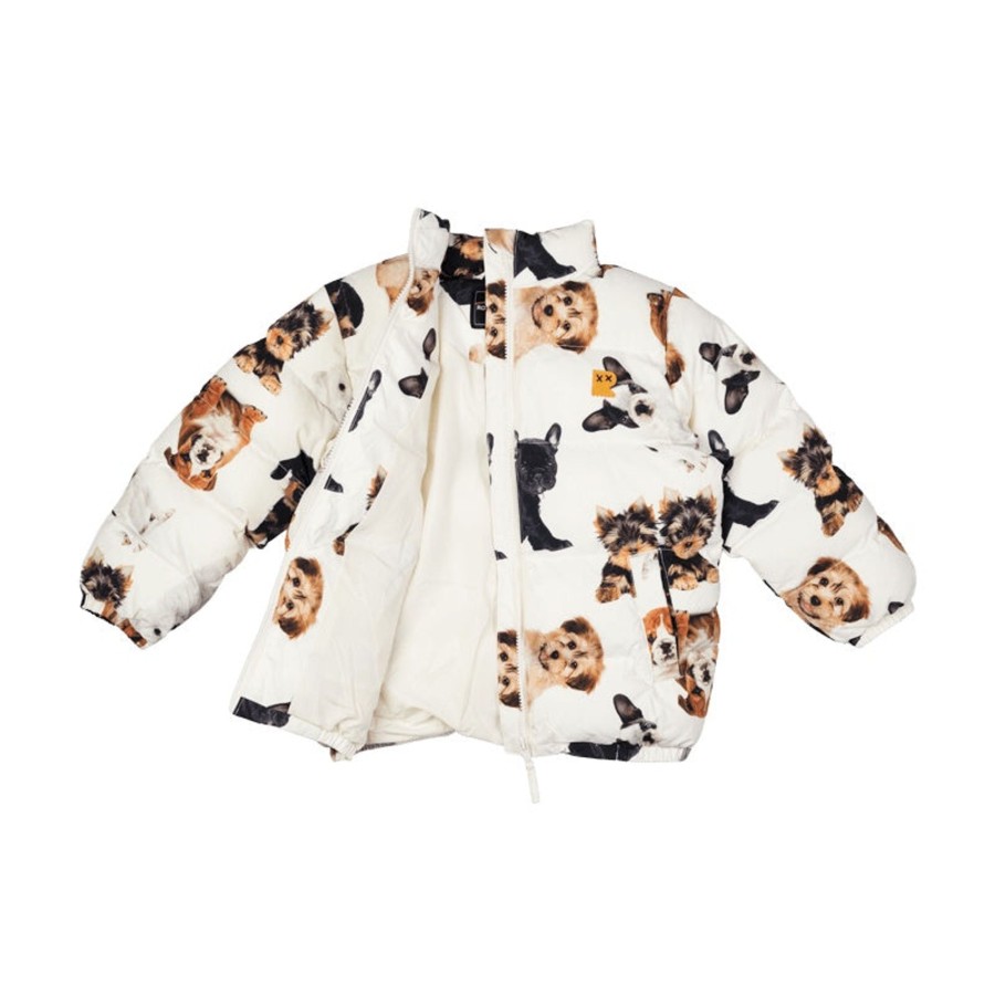 Child [2-14] Rock Your Baby Outerwear | Rock Your Baby Puppies Puff Padded Jacket With Lining