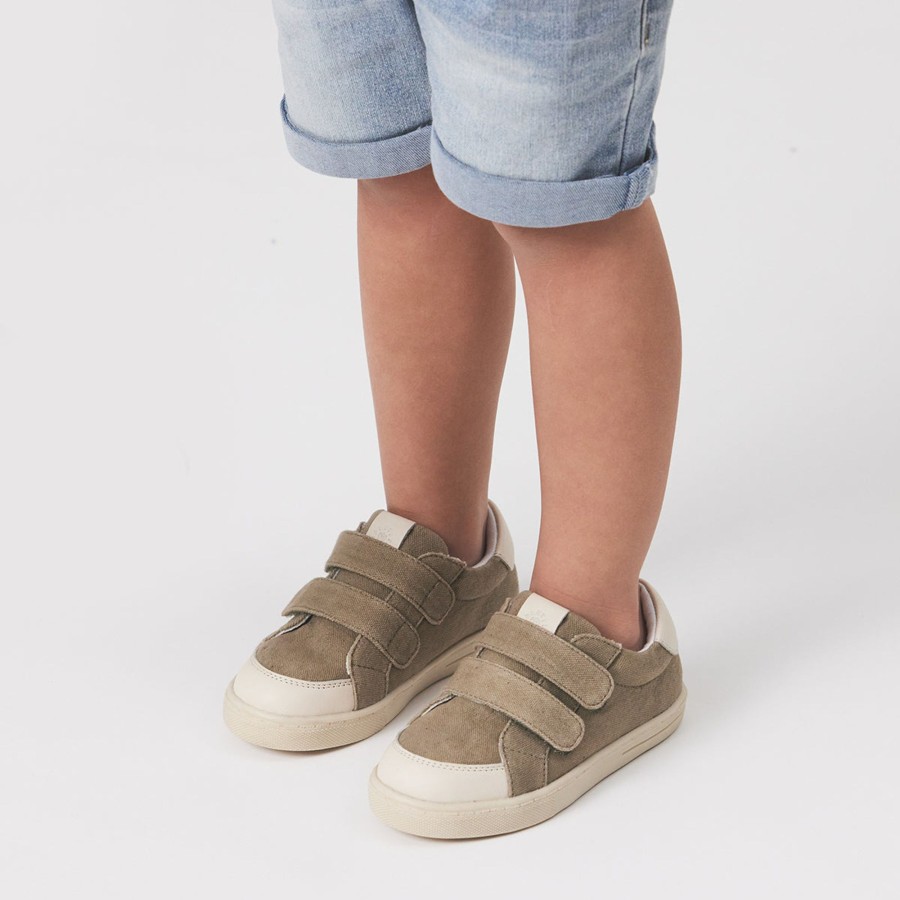 Child [2-14] Pretty Brave Footwear | Pretty Brave Otto Trainer - Khaki