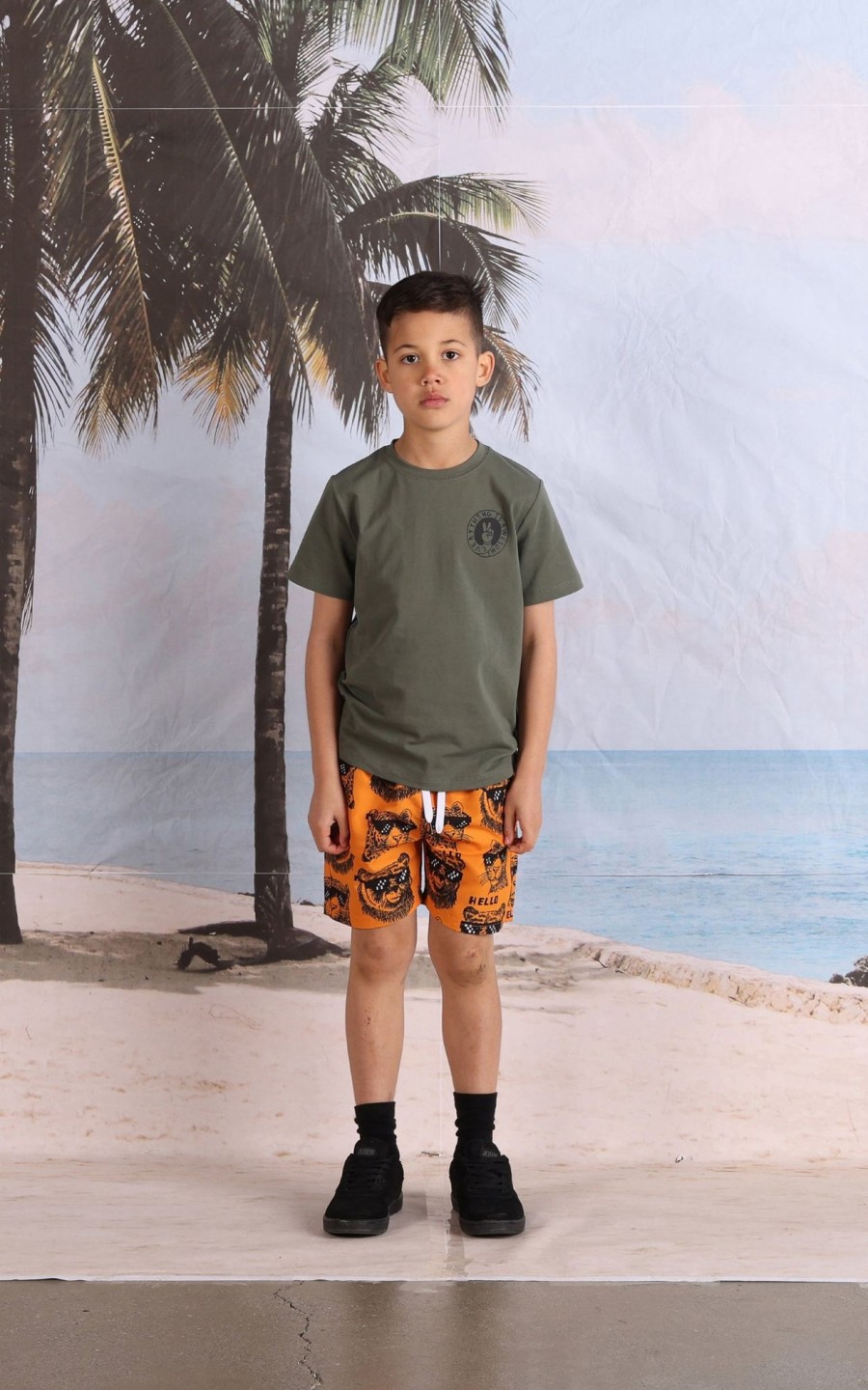 Child [2-14] Minti Tops | Minti Everything Is Awesome Tee - Khaki