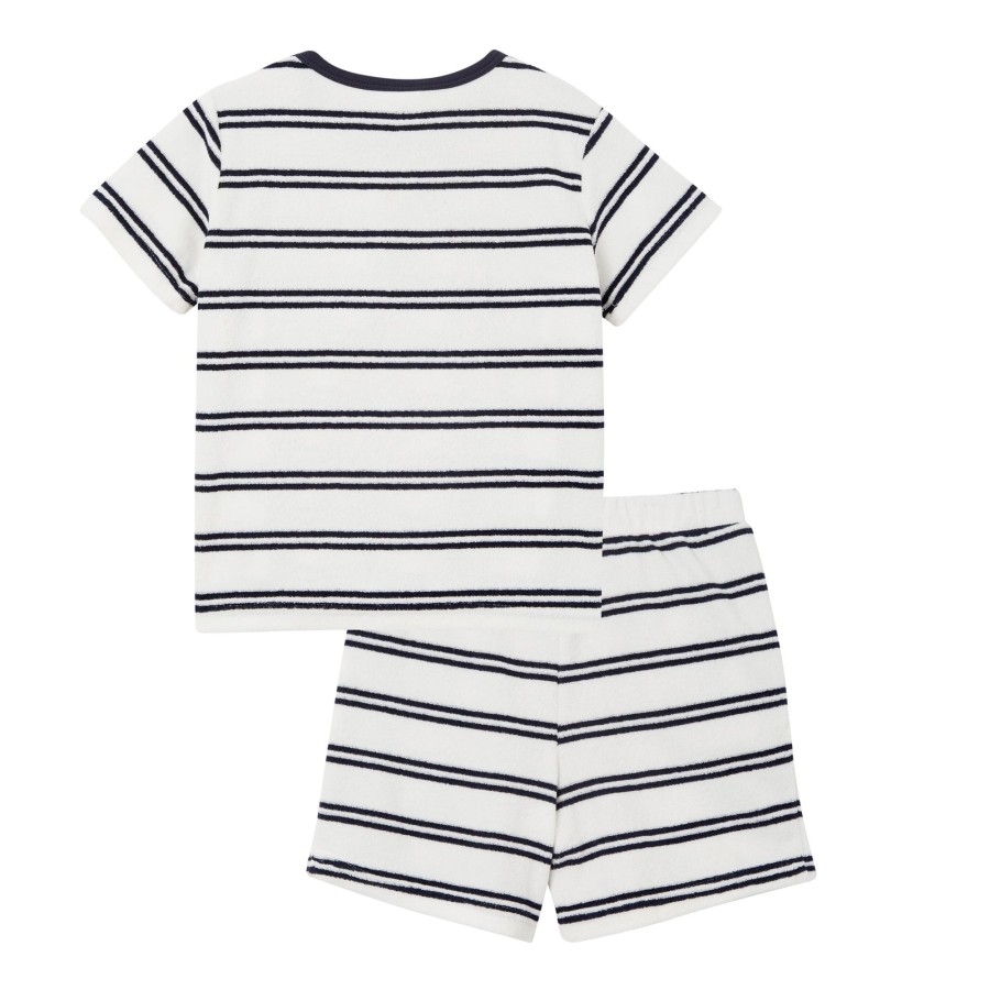 Baby [0-23M] Milky Tops | Milky Terry Towelling Set - Off White