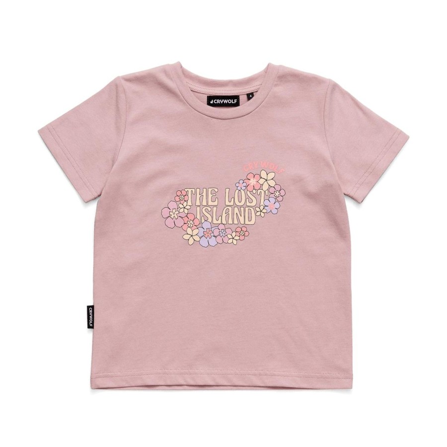 Baby [0-23M] Crywolf Tops | Crywolf Lost Island T-Shirt Blush