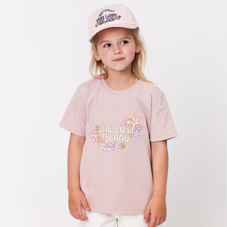 Baby [0-23M] Crywolf Tops | Crywolf Lost Island T-Shirt Blush