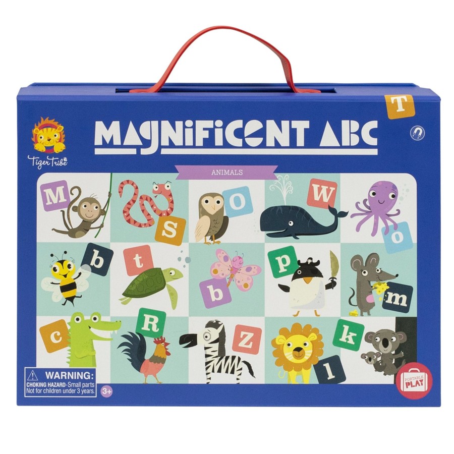 Play + Learn Tiger Tribe Magnet Play | Magnificent Abc - Animals