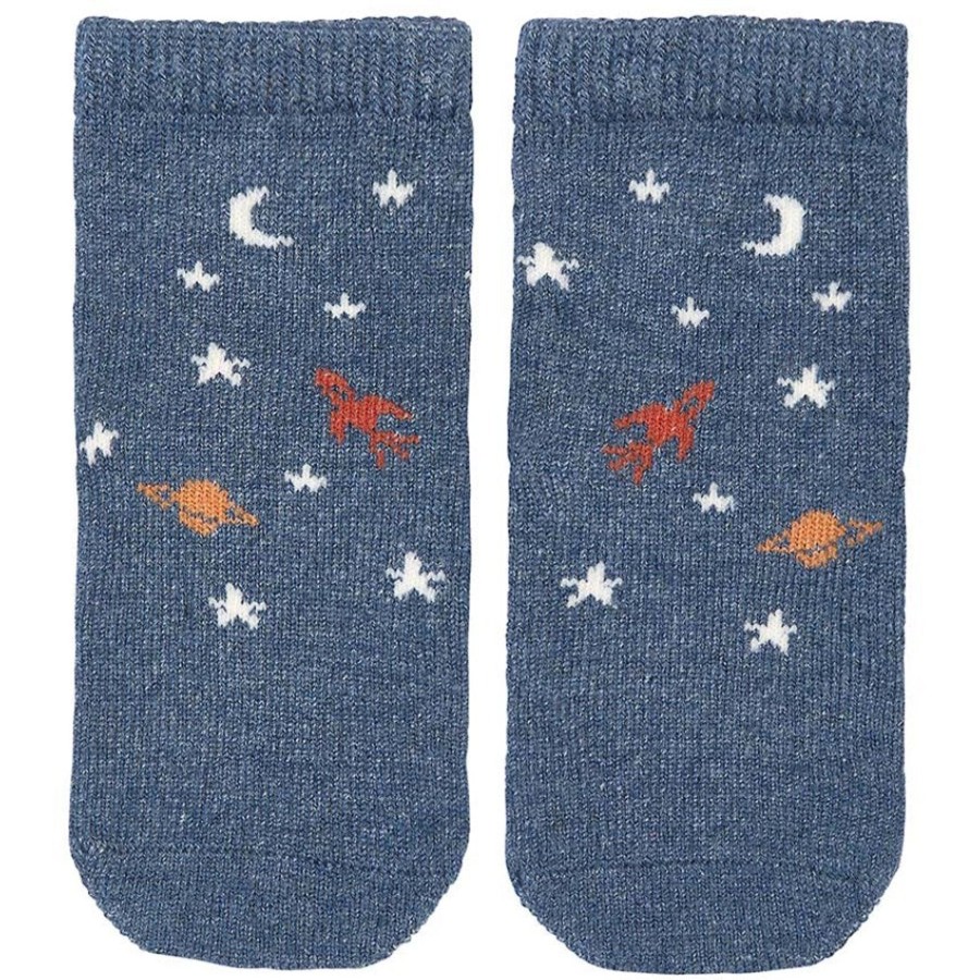 Baby [0-23M] Toshi Socks + Tights | Toshi Organic Ankle Jacquard Socks - Space Race