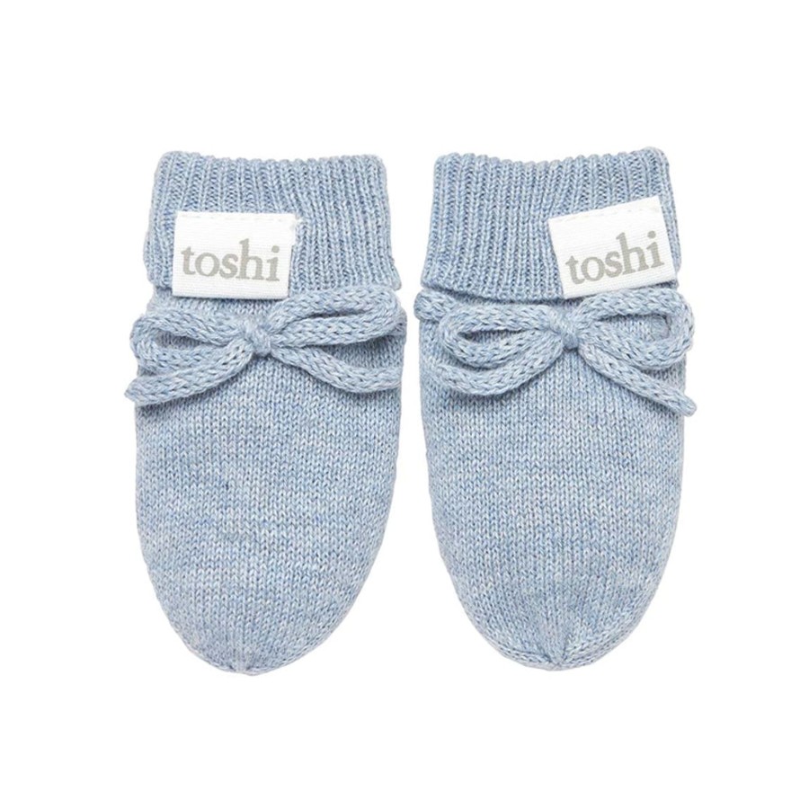 Baby [0-23M] Toshi Booties + Mittens | Toshi Organic Mittens - Marley / Tide