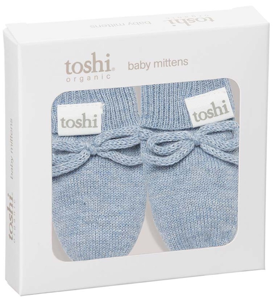 Baby [0-23M] Toshi Booties + Mittens | Toshi Organic Mittens - Marley / Tide