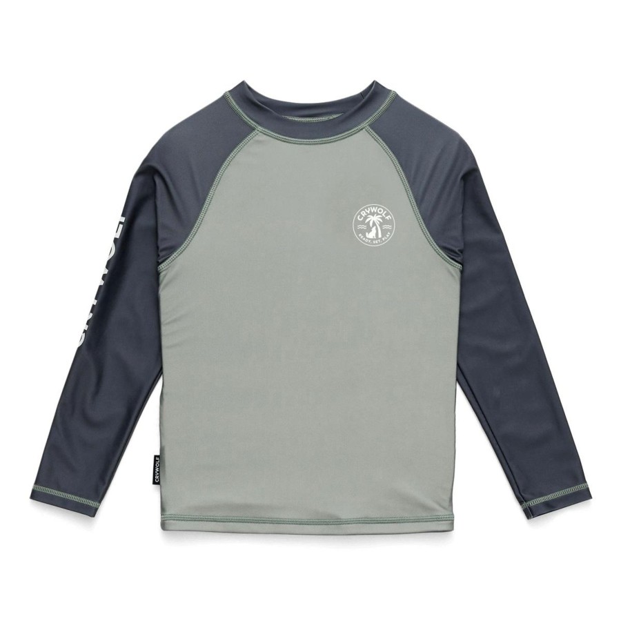 Child [2-14] Crywolf Swim | Crywolf Rash Vest Sage Combo