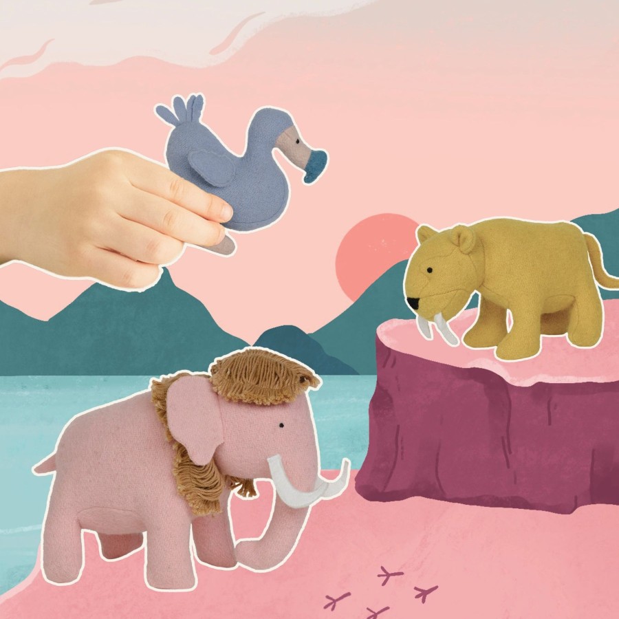 Play + Learn Olli Ella Dolls + Accessories | Olli Ella Holdie Animals - Extinct