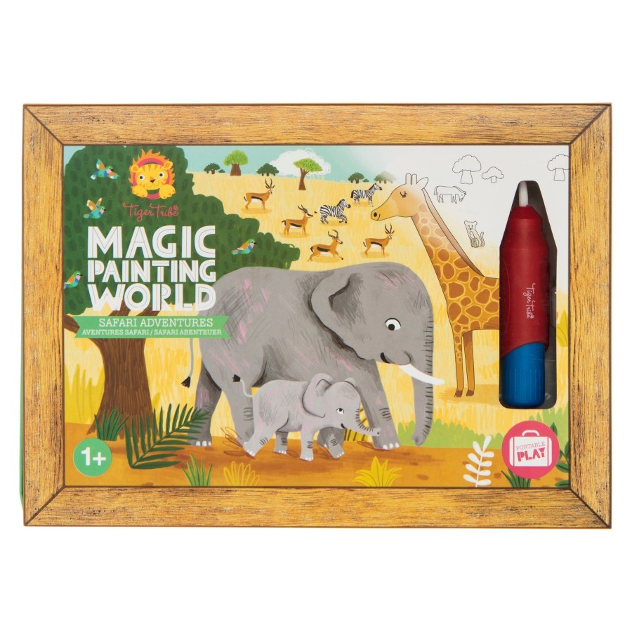 Play + Learn Tiger Tribe Activity Sets | Magic Painting World - Safari Adventures