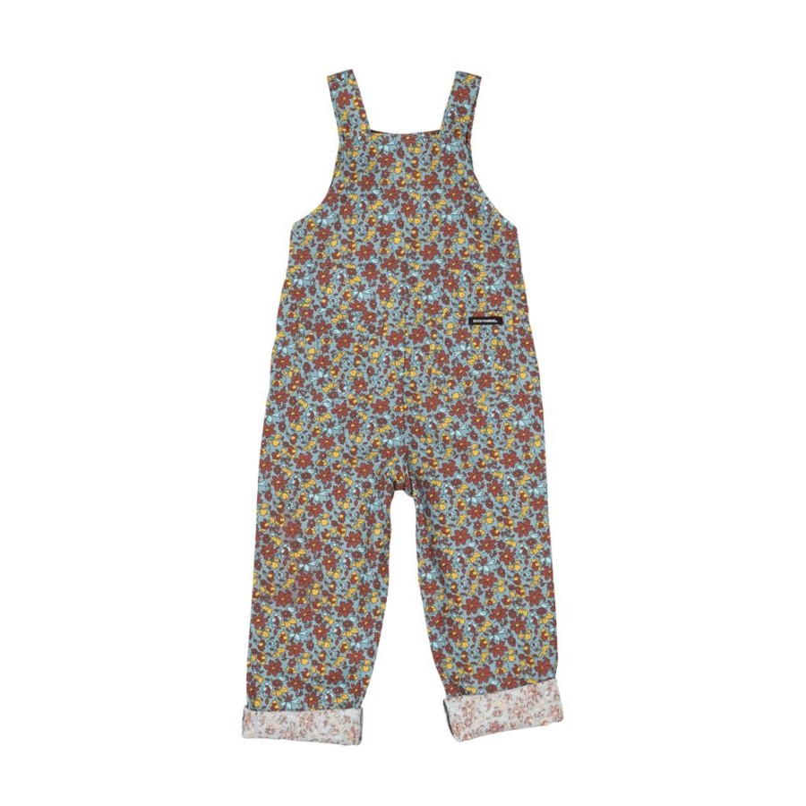 Child [2-14] Rock Your Baby Overalls + Playsuits | Rock Your Baby Blue Floral Jumpsuit