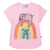 Child [2-14] Minti Tops | Minti Sloth-Bow Tee - Pink Marle