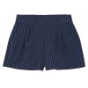 Child [2-14] Milky Bottoms | Milky Navy Stripe Linen Girls Short