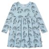 Baby [0-23M] Minti Dresses | Minti Skating Unicorns Dress - Light Blue