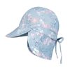 Baby [0-23M] Toshi Hats | Toshi Swim Baby Flap Cap - Athena Dusk