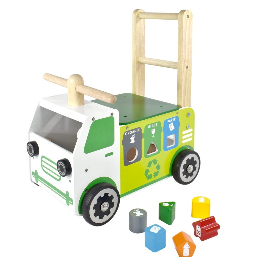 Baby [0-23M] I'm Toy Wooden Toys | Walk And Ride Recycling Truck Sorter